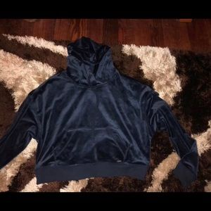 blue velvet hollister sweatshirt